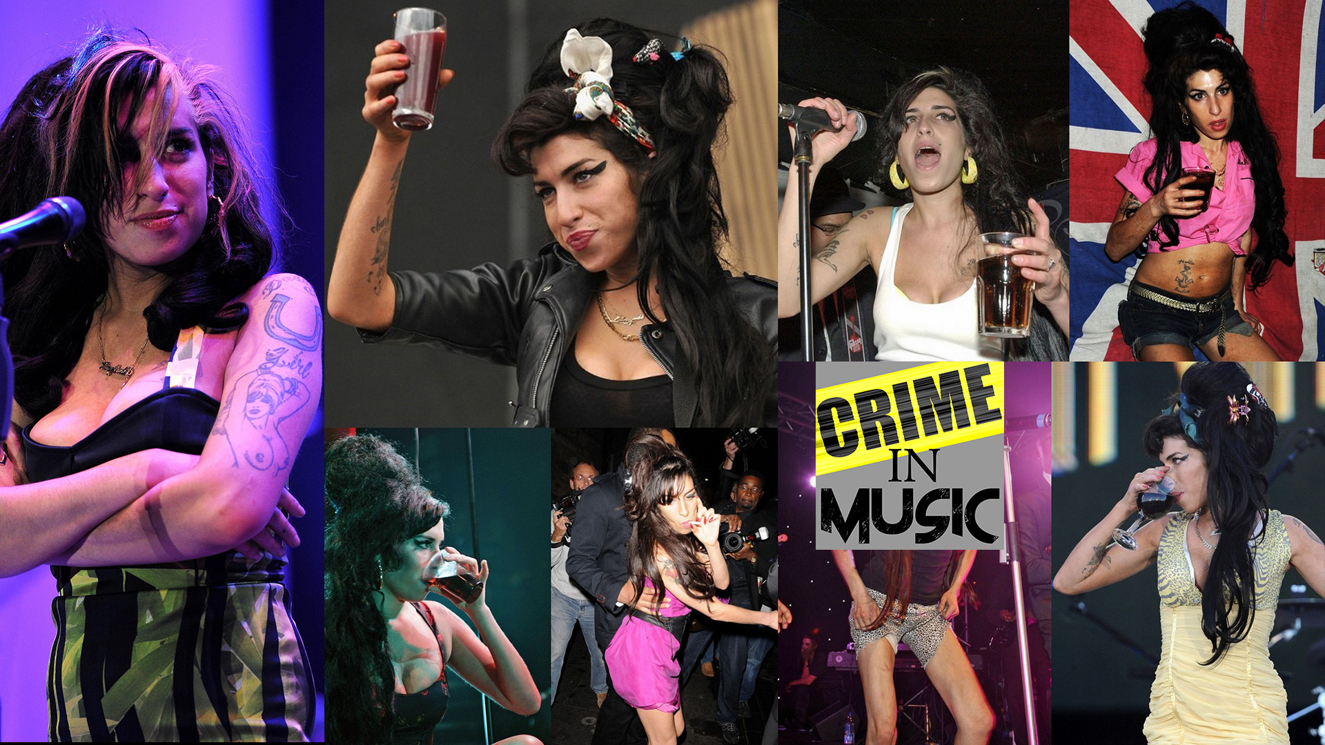 photo collage of Amy Winehouse, Musician, Jazz singer