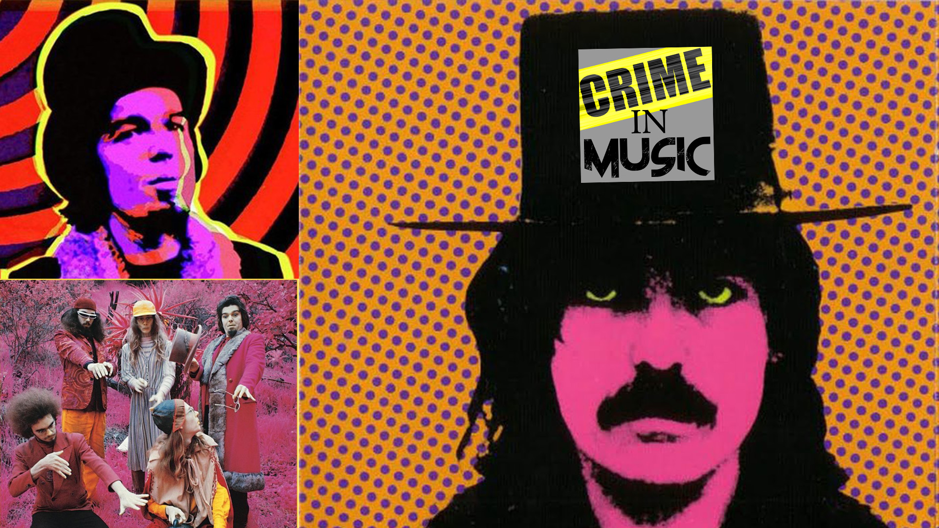 photo collage of Captain Beefheart, Musician, artist, scluptor