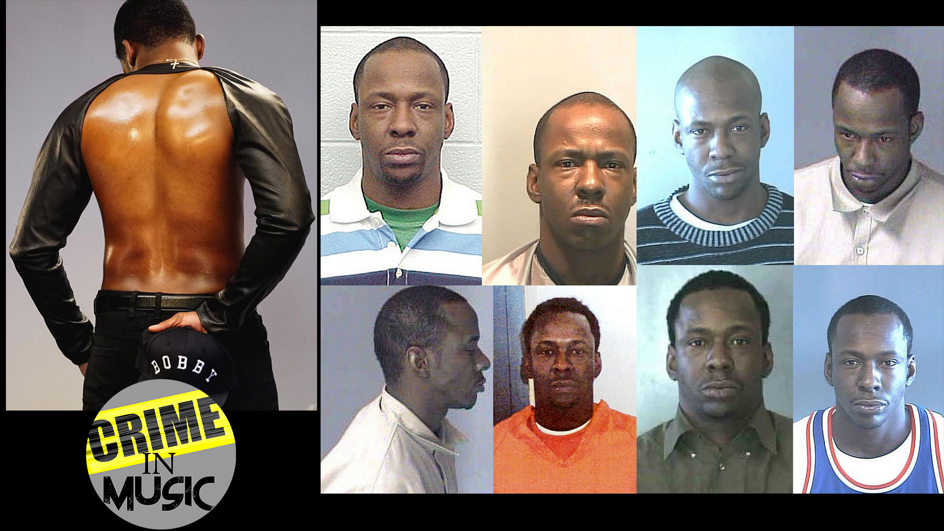 photo collage of Bobby Brown, musician, pioneer of New Jack Swing