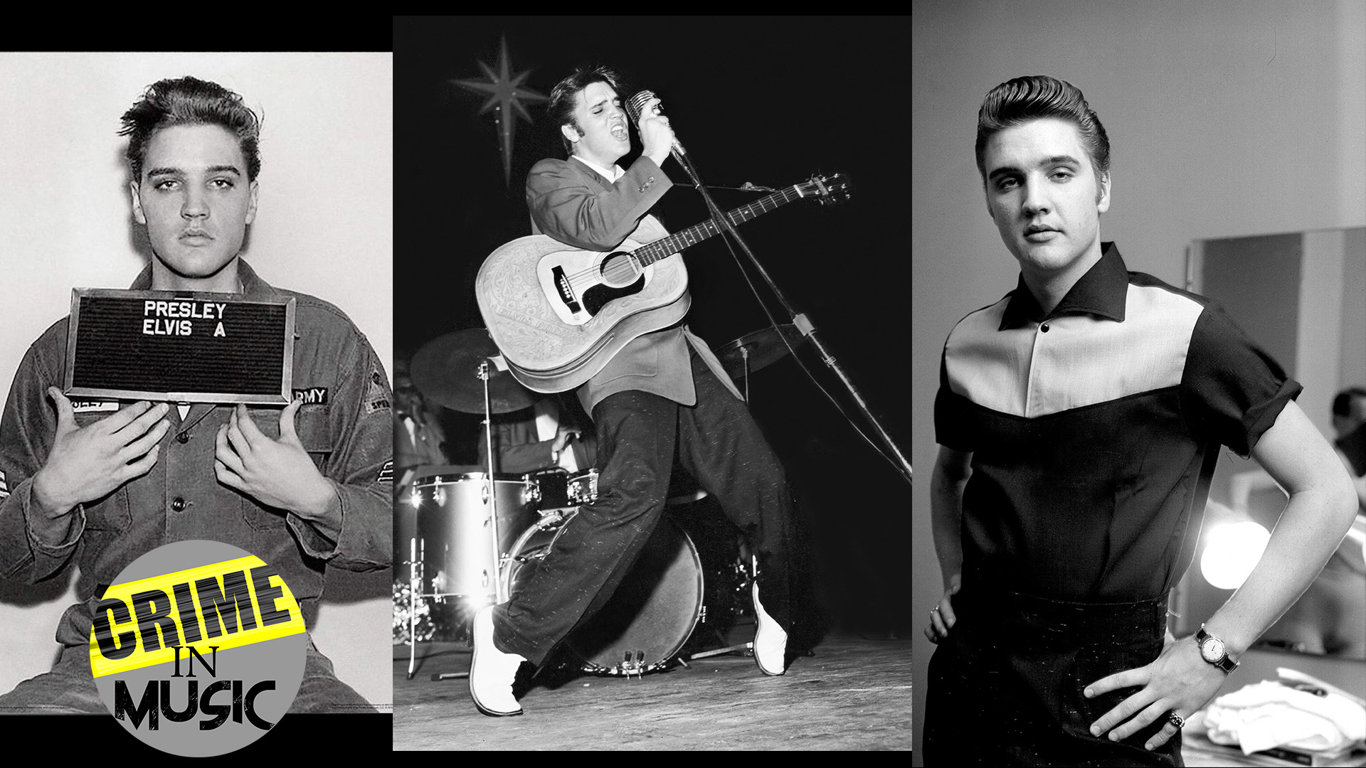 photo collage of Elvis Presley, Musician, the King of rock n Roll