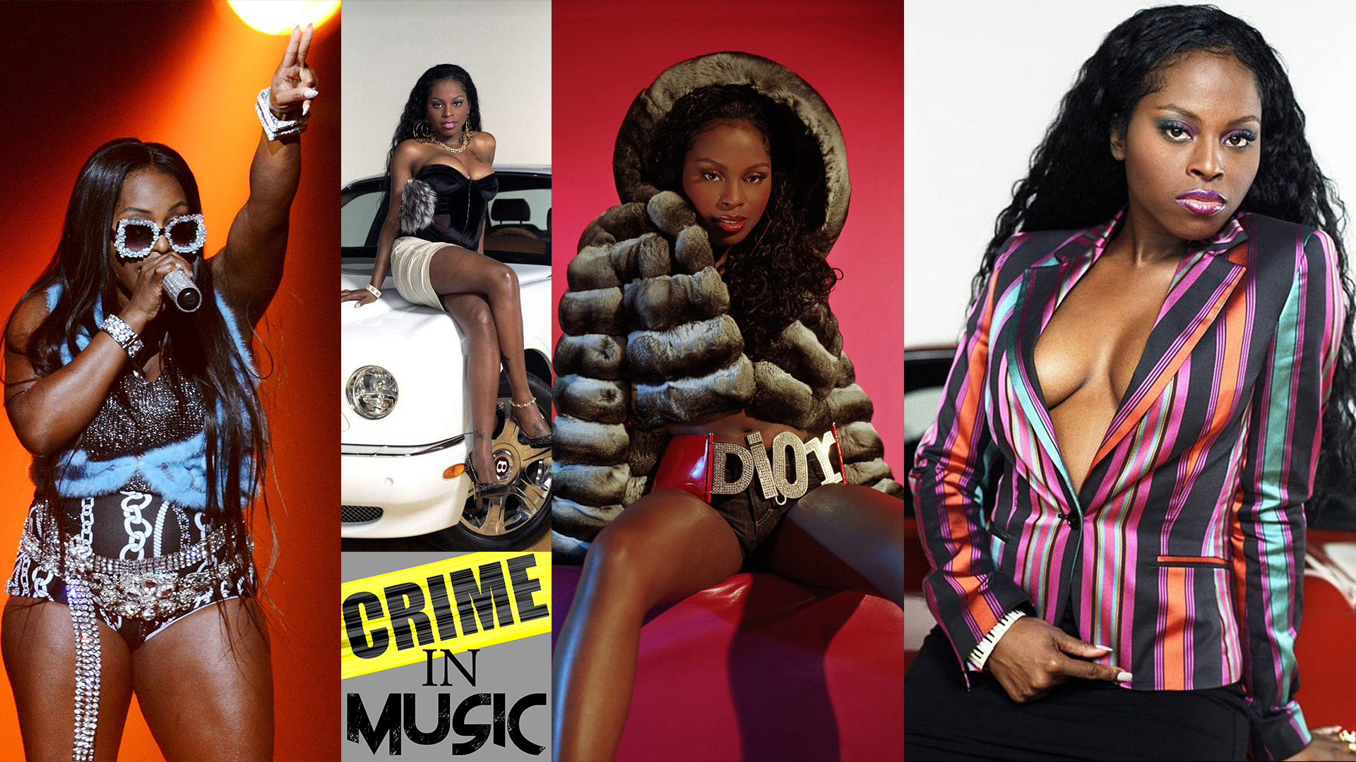 photo collage of Foxy Brown, Musician, rapper