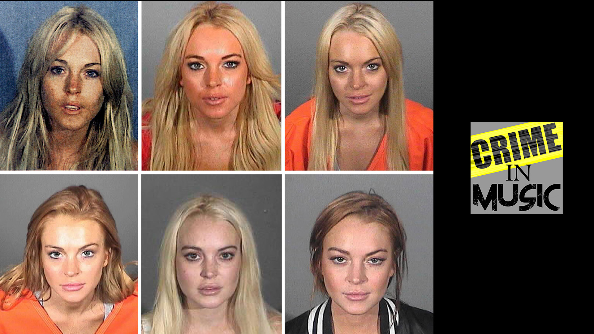 photo collage of Lindsay Lohan, Actor, Musician, pop music, EDM