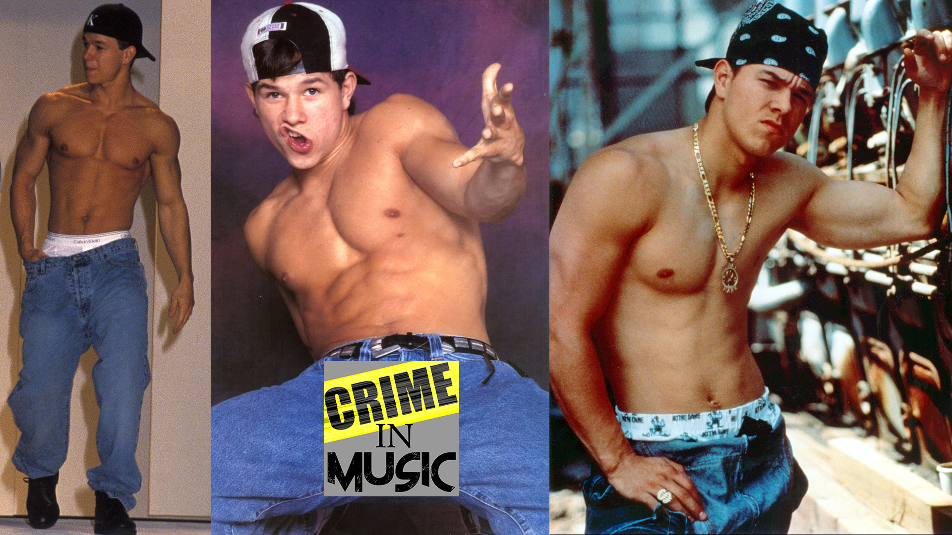 photo collage of Marky Mark Wahlberg, Musician, actor, rapper