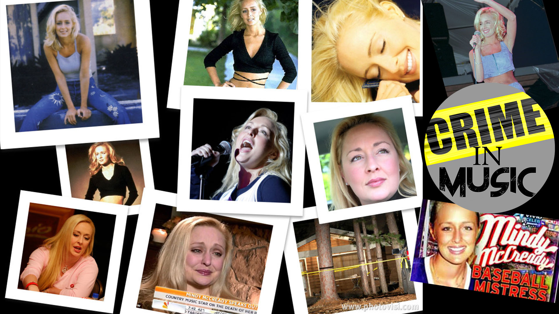 photo collage of Mindy McCready, Musician, country music
