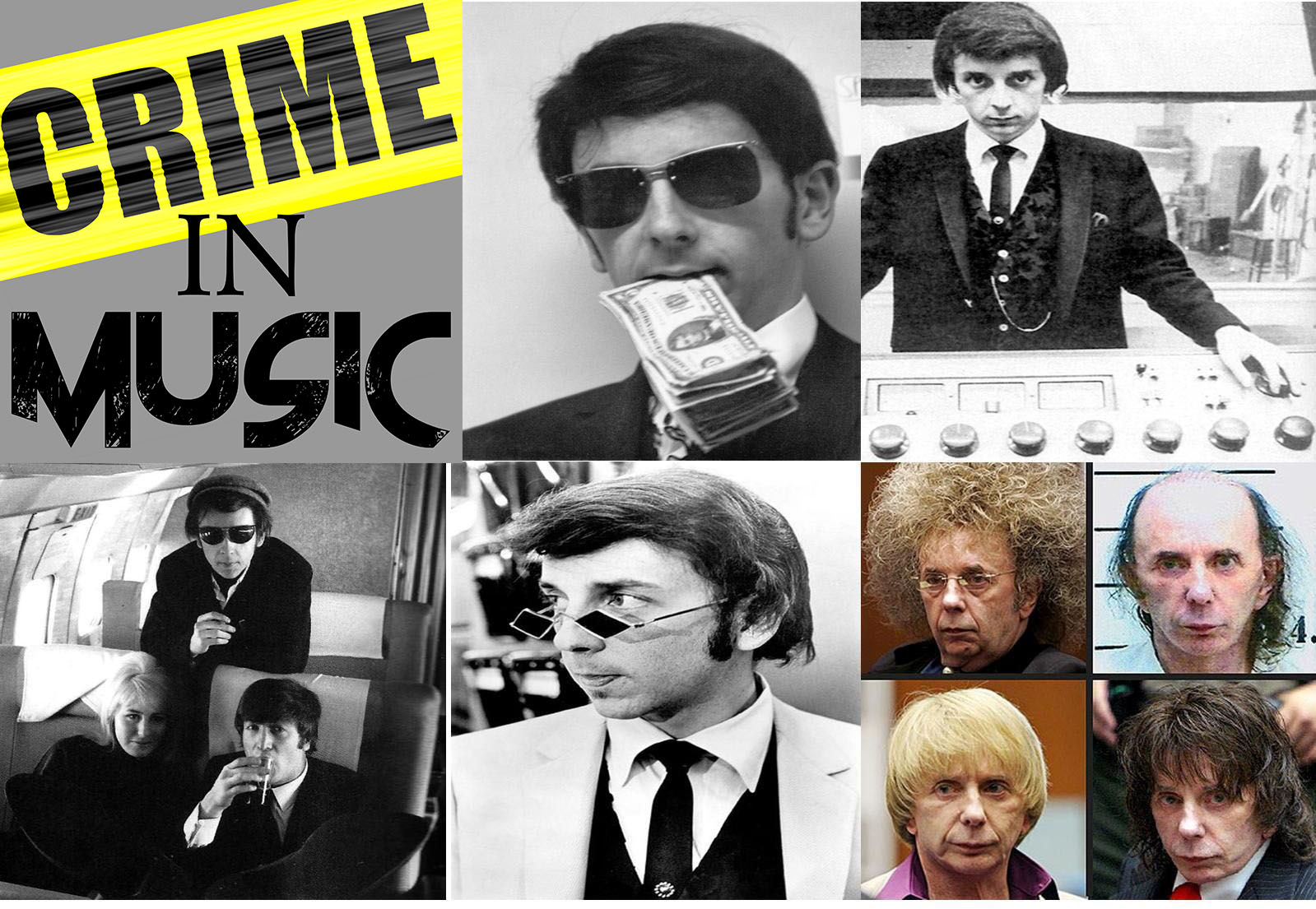photo collage of Phil Spector, Musician, producer, innovator