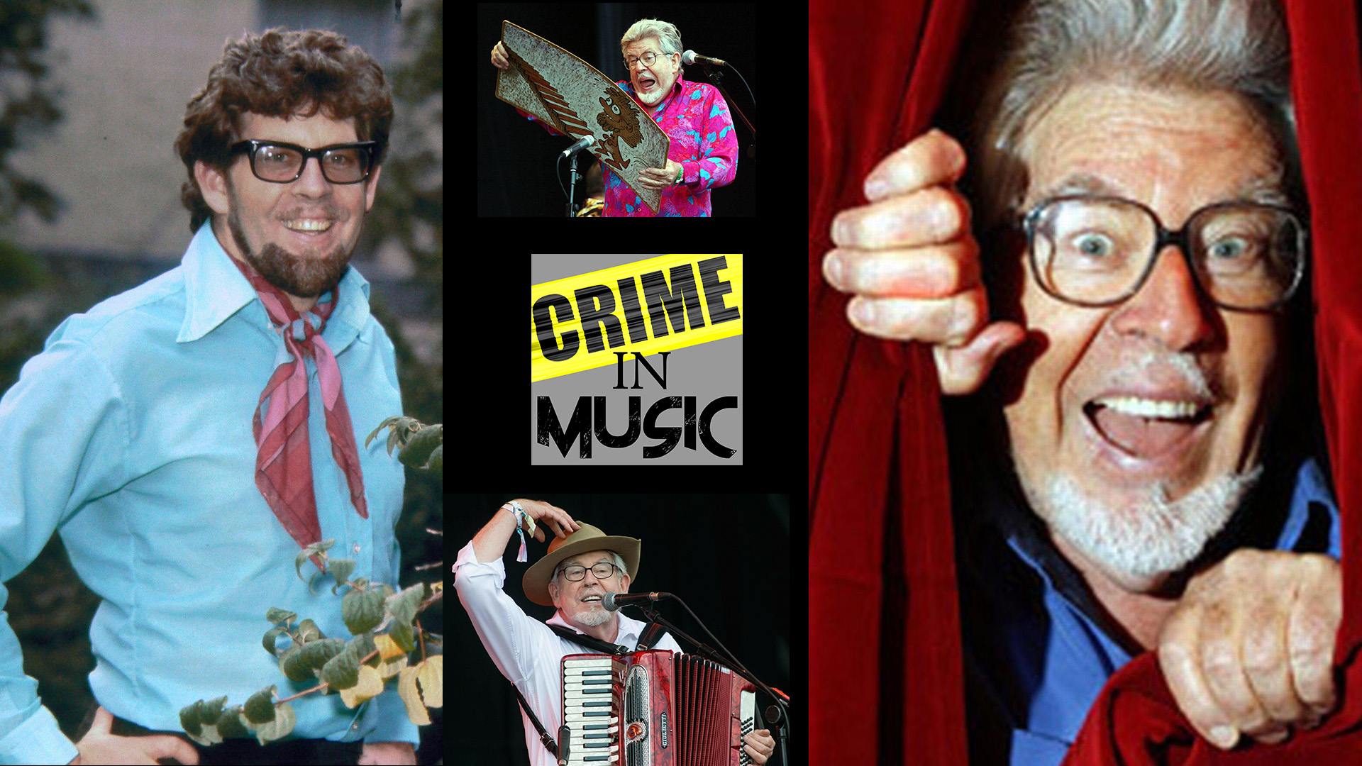 photo collage of Rolf Harris, Musician, Australian folk